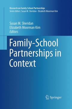 Couverture de l’ouvrage Family-School Partnerships in Context