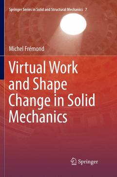 Cover of the book Virtual Work and Shape Change in Solid Mechanics