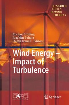 Couverture de l’ouvrage Wind Energy - Impact of Turbulence