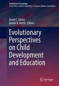Cover of the book Evolutionary Perspectives on Child Development and Education