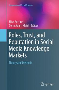 Couverture de l’ouvrage Roles, Trust, and Reputation in Social Media Knowledge Markets
