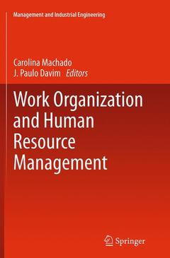 Couverture de l’ouvrage Work Organization and Human Resource Management