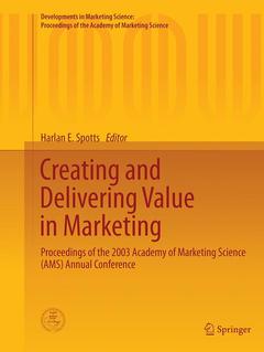 Couverture de l’ouvrage Creating and Delivering Value in Marketing