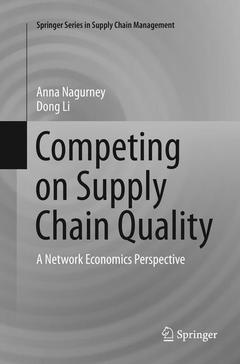 Couverture de l’ouvrage Competing on Supply Chain Quality