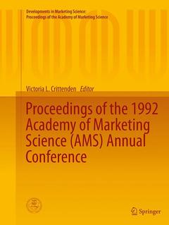 Cover of the book Proceedings of the 1992 Academy of Marketing Science (AMS) Annual Conference