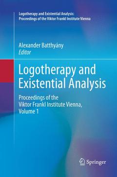 Couverture de l’ouvrage Logotherapy and Existential Analysis