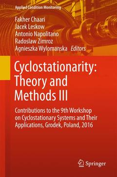Couverture de l’ouvrage Cyclostationarity: Theory and Methods III