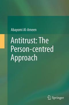 Couverture de l’ouvrage Antitrust: The Person-centred Approach