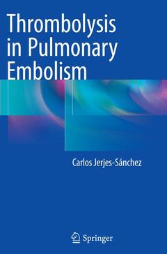 Couverture de l’ouvrage Thrombolysis in Pulmonary Embolism