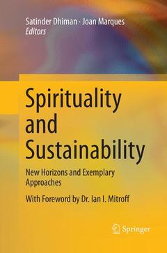 Couverture de l’ouvrage Spirituality and Sustainability