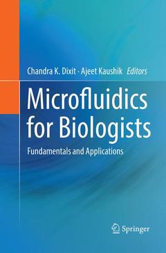 Couverture de l’ouvrage Microfluidics for Biologists