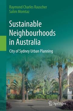 Couverture de l’ouvrage Sustainable Neighbourhoods in Australia