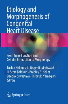 Cover of the book Etiology and Morphogenesis of Congenital Heart Disease