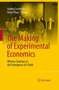 Couverture de l’ouvrage The Making of Experimental Economics