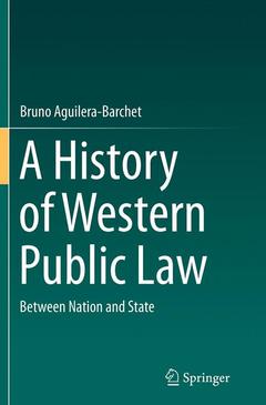 Couverture de l’ouvrage A History of Western Public Law