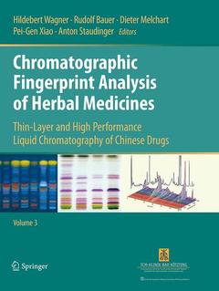 Couverture de l’ouvrage Chromatographic Fingerprint Analysis of Herbal Medicines Volume III