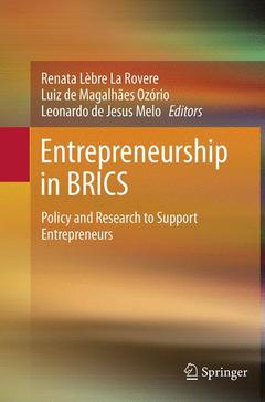 Couverture de l’ouvrage Entrepreneurship in BRICS