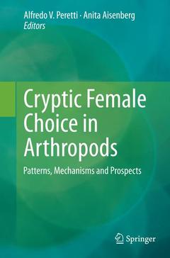 Couverture de l’ouvrage Cryptic Female Choice in Arthropods