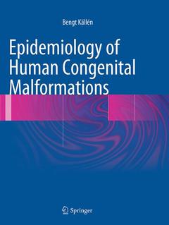 Couverture de l’ouvrage Epidemiology of Human Congenital Malformations