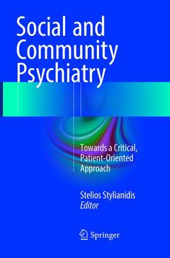 Couverture de l’ouvrage Social and Community Psychiatry