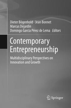 Couverture de l’ouvrage Contemporary Entrepreneurship