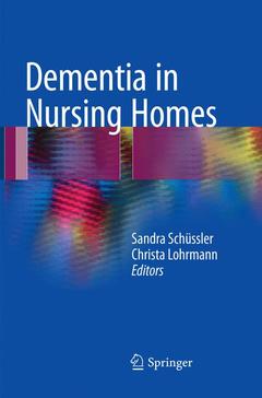 Couverture de l’ouvrage Dementia in Nursing Homes