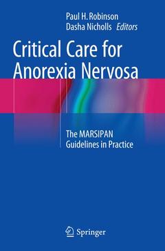 Couverture de l’ouvrage Critical Care for Anorexia Nervosa