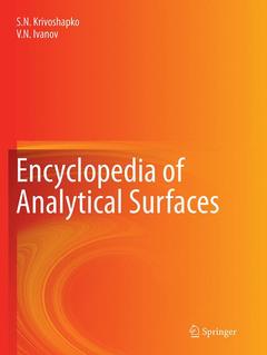Couverture de l’ouvrage Encyclopedia of Analytical Surfaces
