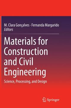 Couverture de l’ouvrage Materials for Construction and Civil Engineering