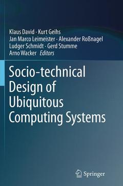 Couverture de l’ouvrage Socio-technical Design of Ubiquitous Computing Systems