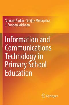 Cover of the book Information and Communications Technology in Primary School Education