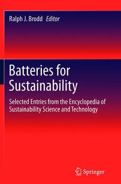 Cover of the book Batteries for Sustainability