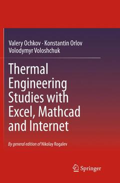 Cover of the book Thermal Engineering Studies with Excel, Mathcad and Internet