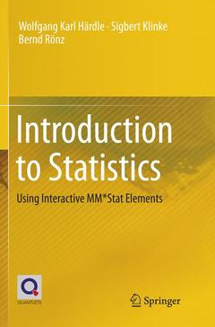 Couverture de l’ouvrage Introduction to Statistics