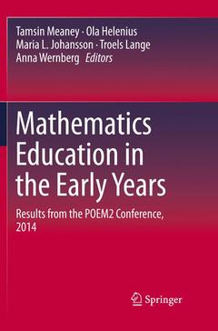 Couverture de l’ouvrage Mathematics Education in the Early Years