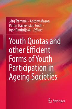 Couverture de l’ouvrage Youth Quotas and other Efficient Forms of Youth Participation in Ageing Societies