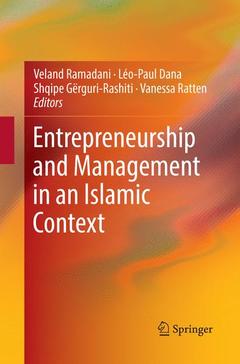 Couverture de l’ouvrage Entrepreneurship and Management in an Islamic Context