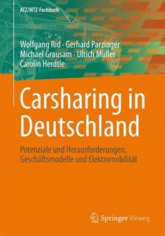 Couverture de l’ouvrage Carsharing in Deutschland