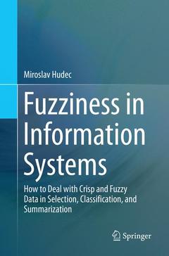 Couverture de l’ouvrage Fuzziness in Information Systems