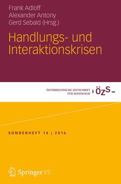 Cover of the book  Handlungs- und Interaktionskrisen 