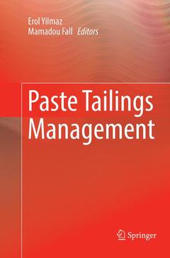Couverture de l’ouvrage Paste Tailings Management