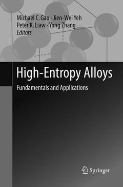 Couverture de l’ouvrage High-Entropy Alloys