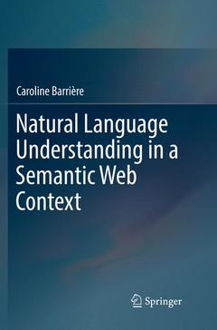 Couverture de l’ouvrage Natural Language Understanding in a Semantic Web Context