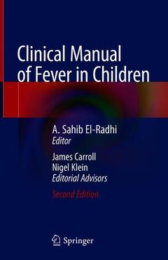 Couverture de l’ouvrage Clinical Manual of Fever in Children
