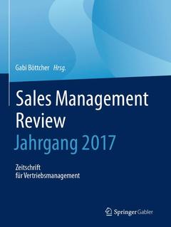 Couverture de l’ouvrage Sales Management Review - Jahrgang 2017