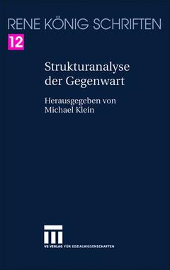 Couverture de l’ouvrage Strukturanalyse der Gegenwart
