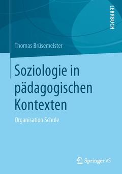 Cover of the book Soziologie in pädagogischen Kontexten