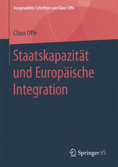 Couverture de l’ouvrage Staatskapazität und Europäische Integration