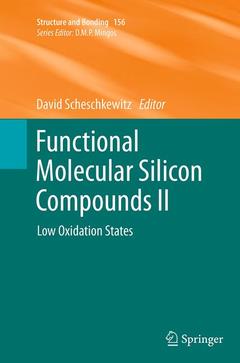 Couverture de l’ouvrage Functional Molecular Silicon Compounds II
