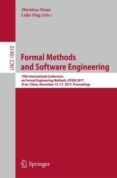Cover of the book Formal Methods and Software Engineering